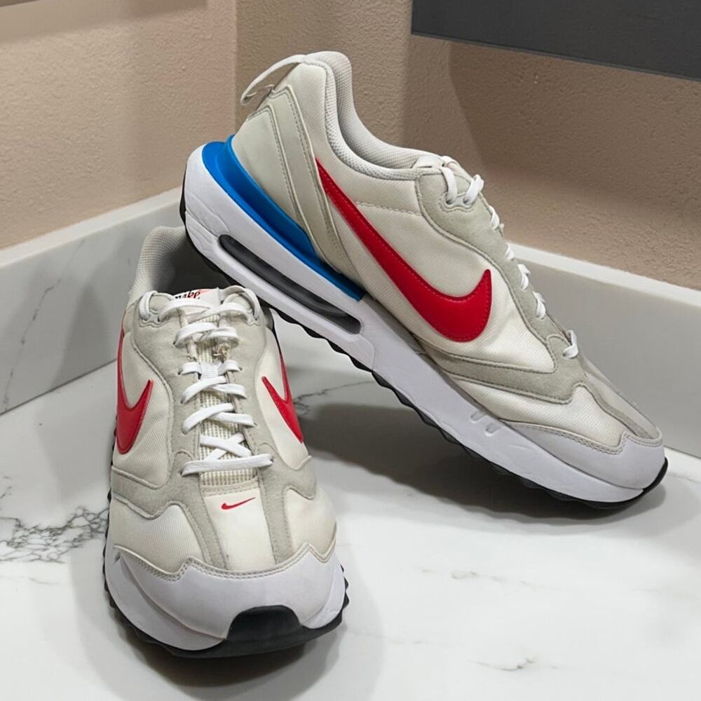 Nike Air Max Dawn Men's White Red Blue, Size 14